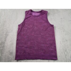 Lululemon Tank Womens 4 Purple Striped Activewear Casual Running Gym‎